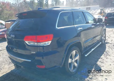 2014 Jeep Grand Cherokee Overland z USA, uszkodzony, nr VIN 1C4RJFCT4EC328833